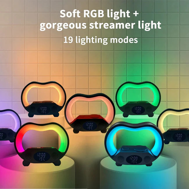 Lamp wireless charger speaker bluetooth 6 in 1 Gulf Trends